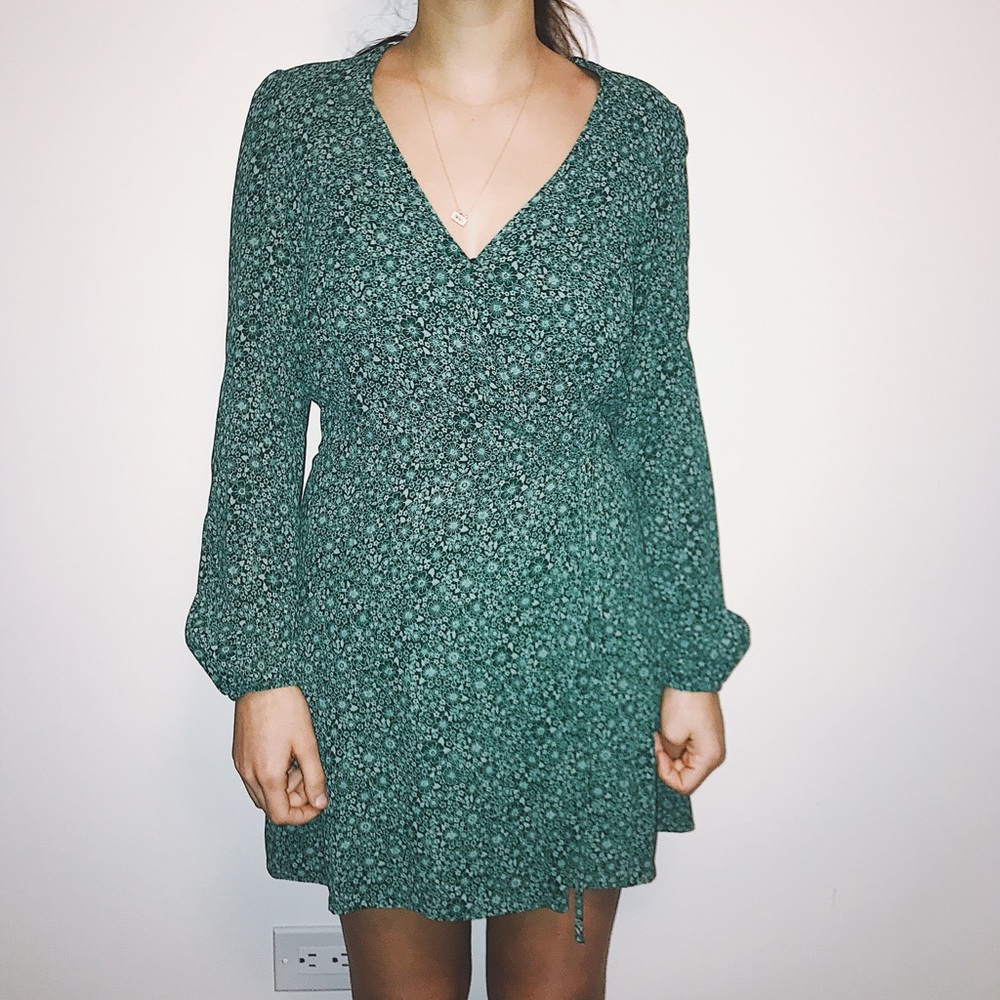 Reformation Rosebud Wrap Dress